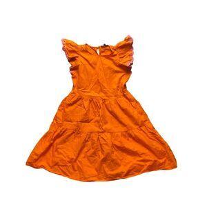 Re-Imagined by J Crew Dress Womens Small Boho Peasant Fairycore Ruffle Fit Flare